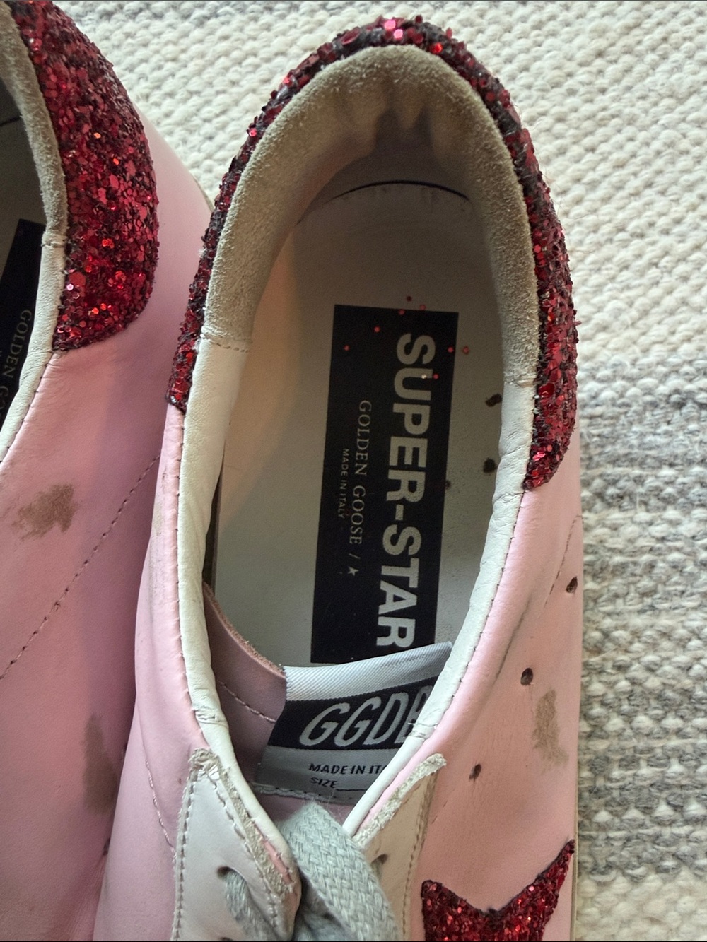 Golden Goose Rare Private Edition Super Star Glitter Star Sneaker - Picture 9 of 10